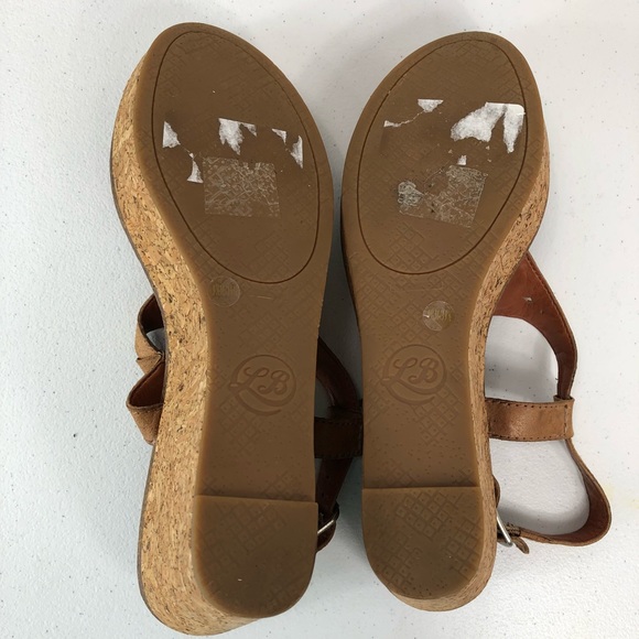 Lucky Brand Wedge Sandals tan size 9.5 (#35) - Picture 7 of 8